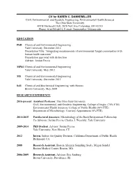 CV for KAREN C. DANNEMILLER