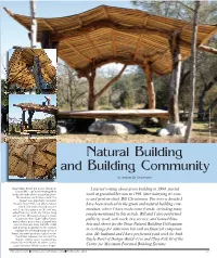 Natural Building and Community