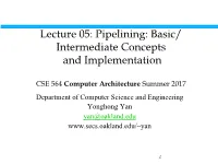 Pipelining: Basic/ Intermediate Concepts and Implementation