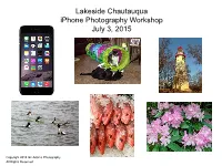 The Growth of Mobile Photography