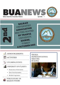 Balkan Universities Association Meeting Hosted
