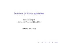 Dynamics of Bianchi Spacetimes