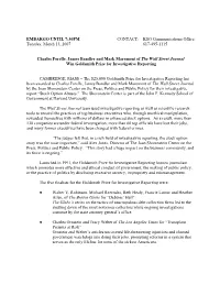 For Immediate Release