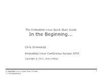 In the Beginning