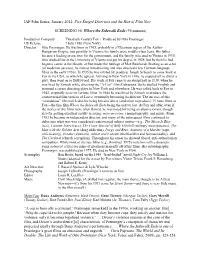 Notes for Where the Sidewalk Ends