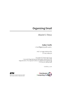 Organizing Email
