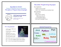 Python C/C++ Java Perl Ruby