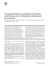 Treatment Response in Depressed Patients with Enhanced Ca