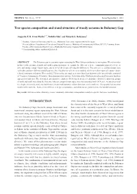 Tree Species Composition and Stand Structure of Woody Savanna in Dahomey Gap