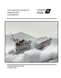 47Ft Motor Lifeboat Operator's Handbook