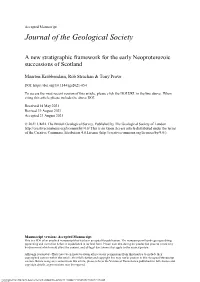 A New Stratigraphic Framework for the Early Neoproterozoic Successions of Scotland