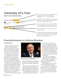 Anatomy of a Vote After the Vote, the Senate Took up the Confirmation Dan Coats Confirmation of National Security Adviser H