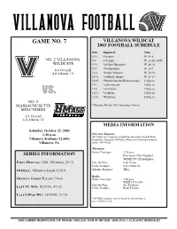 FB Game Notes 03 (Umass).Qxd