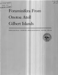 Foraminifera from Onotoa Atoll Gilbert Islands