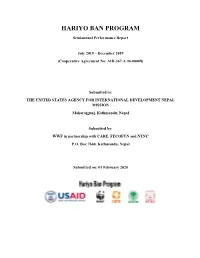Hariyo Ban Program