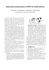 Improving the Performance of SPDY for Mobile Devices