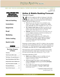 Online & Mobile Banking Forecast
