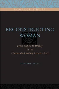 Reconstructing Woman Is a Very Rich Study, Immensely Suggestive, Well Researched, Well Written, and Sophisticated in Its Scholarly Approach