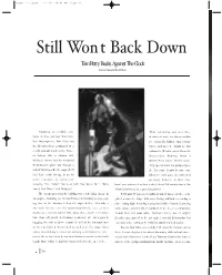 Still Won T Back Down Tom Petty Rocks Against the Clock Story and Photos by Randy Falsetta