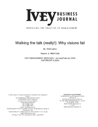 Why Visions Fail