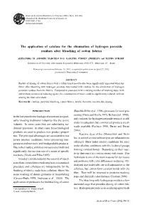The Application of Catalase for the Elimination of Hydrogen Peroxide Residues After Bleaching of Cotton Fabrics