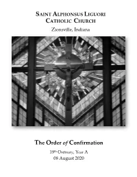The Order of Confirmation