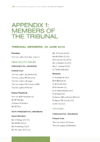 Administrative Appeals Tribunal Annual Report 2012-13 Appendix 1