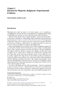 Election by Majority Judgment: Experimental Evidence