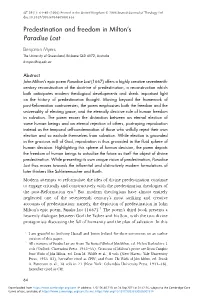 Predestination and Freedom in Milton's Paradise Lost
