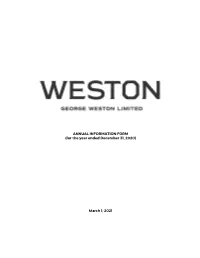 ANNUAL INFORMATION FORM (For the Year Ended December 31, 2020)