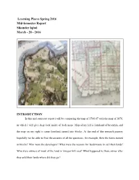 Learning Places Spring 2016 Midsemester Report Sikander Iqbal