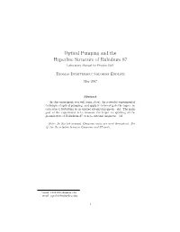 Optical Pumping and the Hyperfine Structure of Rubidium 87
