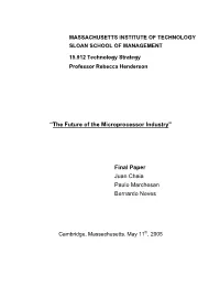 The Future of the Microprocessor Industry”
