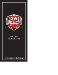 Bowl Revenue Was Shared Only by The