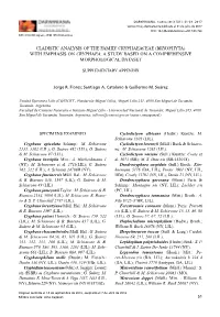Cladistic Analysis of the Family Cryphaeaceae (Bryophyta) with Emphasis on Cryphaea: a Study Based on a Comprehensive Morphological Dataset