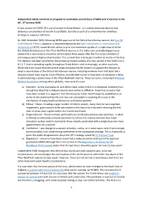 Comment on the Proposal to Reschedule