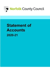 Draft Statement of Accounts 2020-21