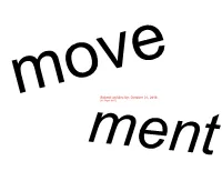 October 31, 2018 Move(11:59Pm MST) Ment Moveintroduction………………….3 the CHALLENGE………………..4 Context Goals
