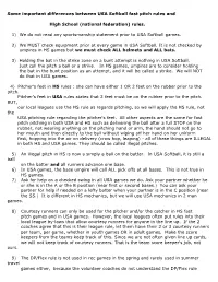 Some Important Differences Between USA Softball Fast Pitch Rules And