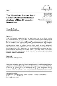 The Mysterious Case of Aafia Siddiqui