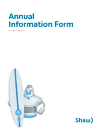 2017 Annual Information Form Shaw Communications Inc