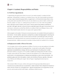 Chapter 4. Academic Responsibilities and Ranks