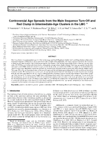 Controversial Age Spreads from the Main Sequence Turn-Off and Red Clump in Intermediate-Age Clusters in the LMC ? F