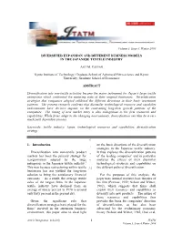 Diversified Expansion and Different Business Models in the Japanese Textile Industry