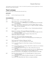 Nate Lowman Born 1979 in Las Vegas, Nevada