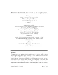 Punctuated Evolution and Robustness in Morphogenesis