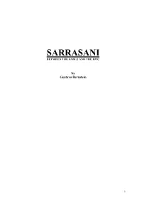 Sarrasani Between the Fable and the Epic