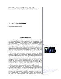 1. Leg 195 Summary1