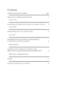Contents EDITORIAL: BRICKS and MORTAR Page 2