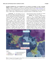 Diverse Morphology and Mineralogy of Aqueous Outcrops at Libya Montes, Mars D